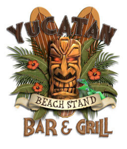 Logo for Yucatan Beach Stand, a restaurant on Fort Myers Beach.