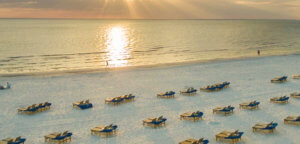 Soak up some late afternoon sun on Fort Myers Beach.