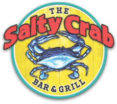 Logo for the Salty Crab Bar & Grill on Ft Myers Beach.
