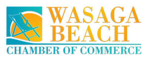 Logo for the Wasaga Beach Chamber of Commerce in Ontario.