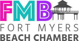 Logo for the Fort Myers Beach Chamber of Commerce.