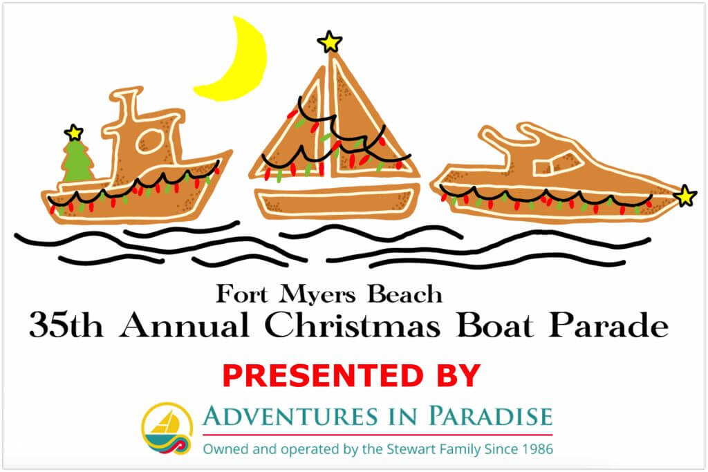 Fort Myers Beach 35th Annual Christmas Boat Parade presented by Adventures In Paradise.