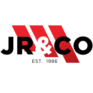 Logo for JR & Co. roofing.