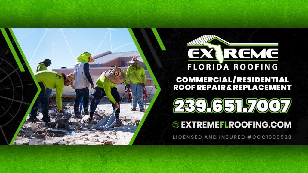 Logo for extreme florida roofing.
