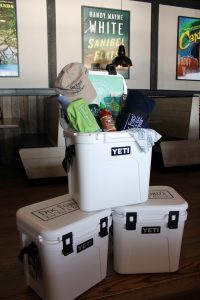 A Yeti cooler containing Doc Ford's swag will be raffled off.