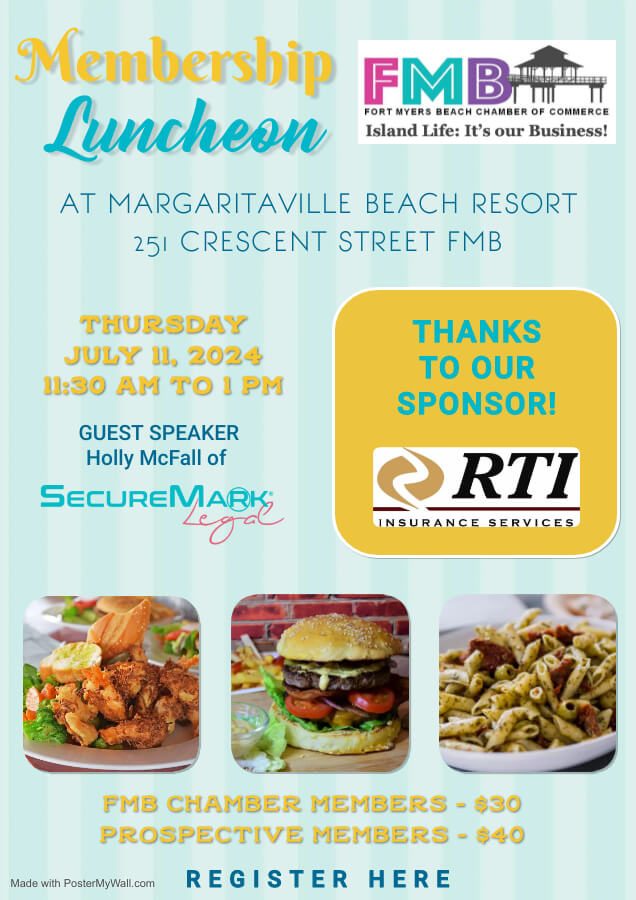July 2024 Lunch Flyer margaritaville NEW ADDRESS - Made with PosterMyWall