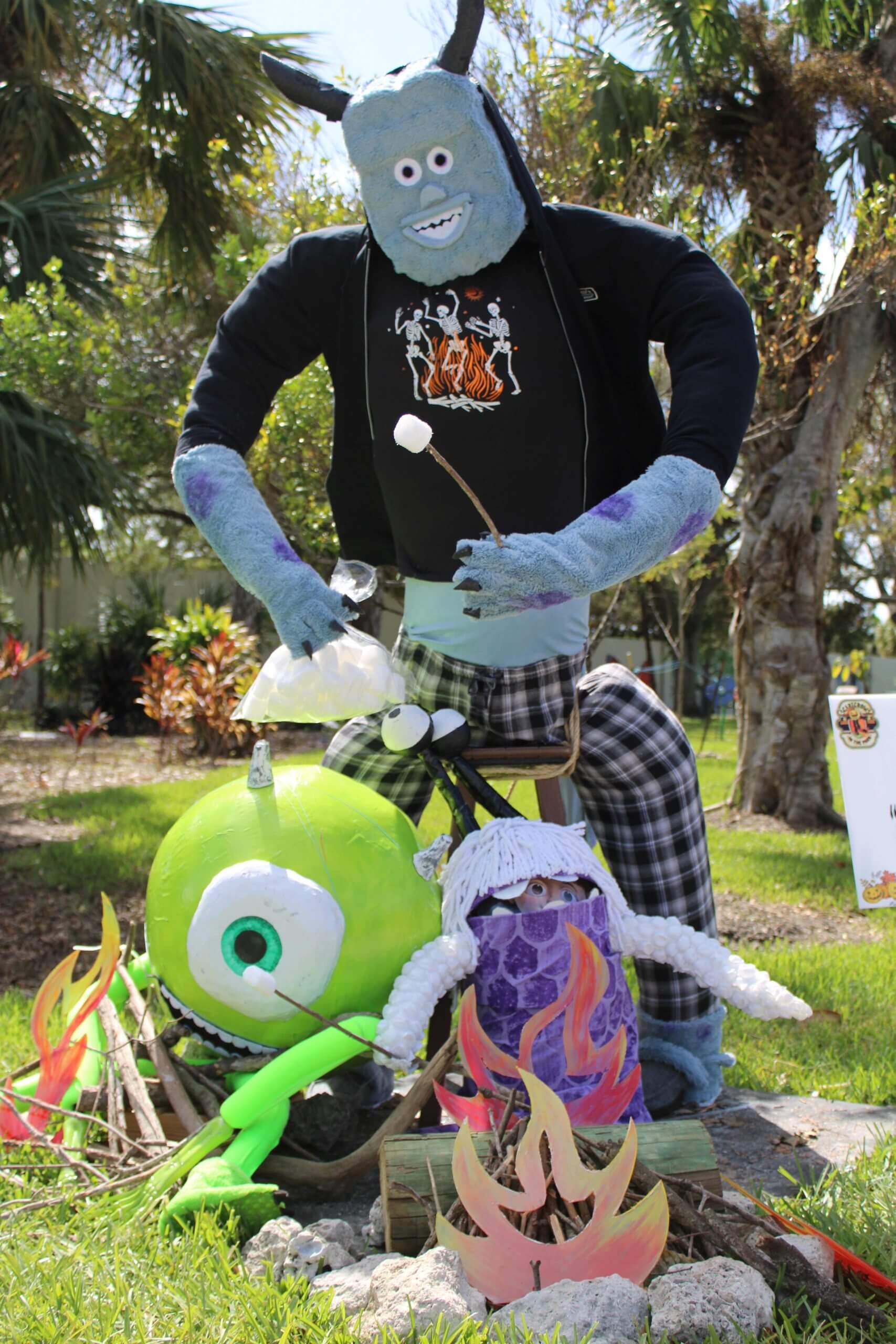 Doc Ford’s employees participate in Lakes Park Scarecrows in the Park